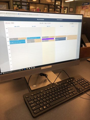 Flextime manager viewed on the computer whenever you log onto your school account.
