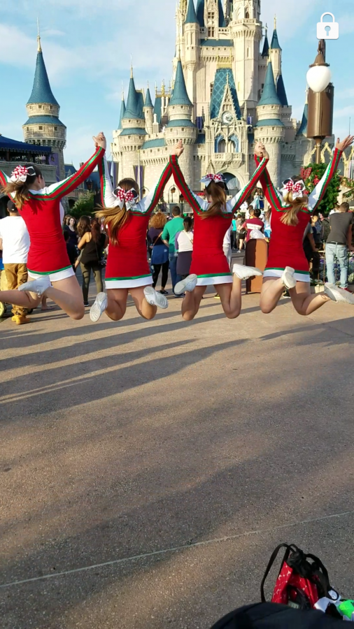 Cheerleaders+perform+in+the+Magic+Kingdom