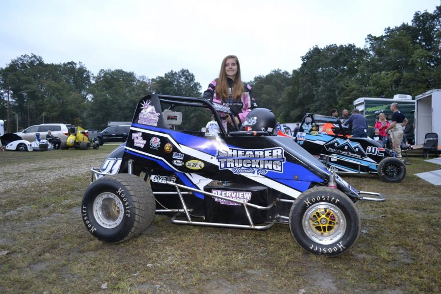 Fast female meets sprint car racing